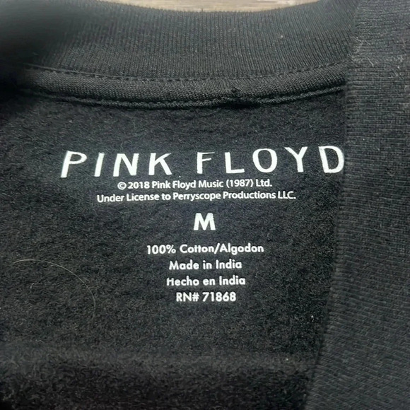 Women’s Pink Floyd black cropped sweatshirt. Size medium - Picture 2 of 3
